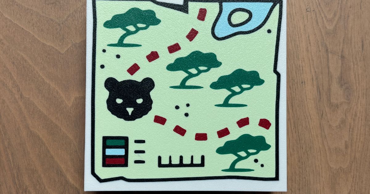 Lego Treasure Map Tile - 10x size (3/4)