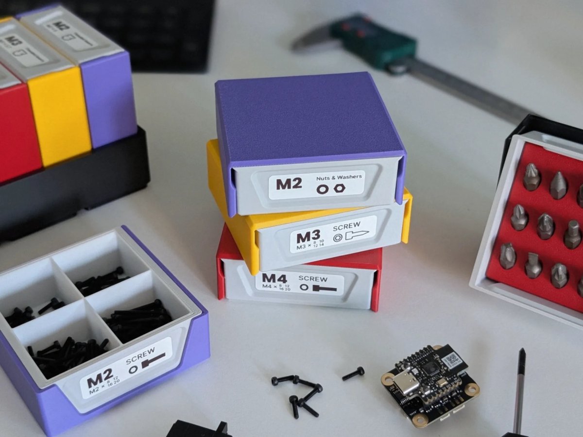 Storage box for small parts