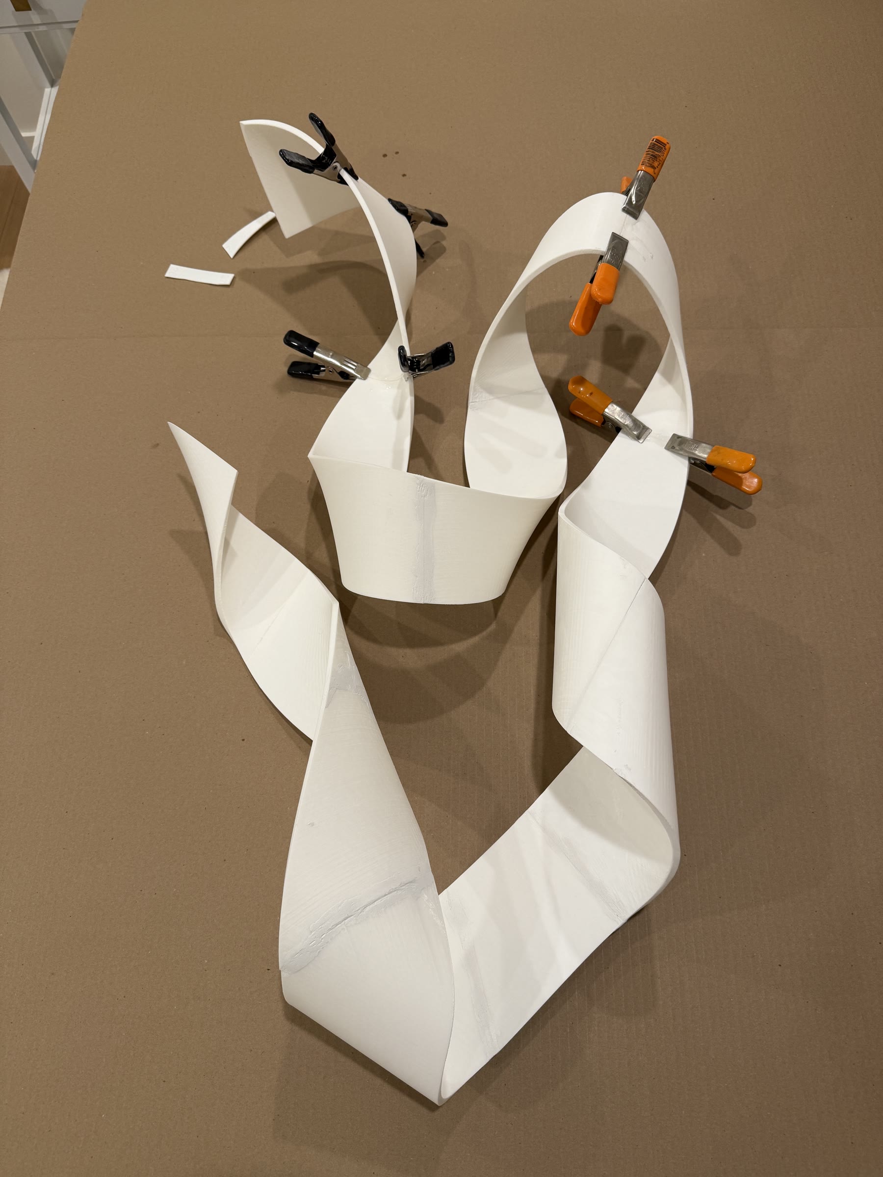 Ribbon Wall Art Project detail