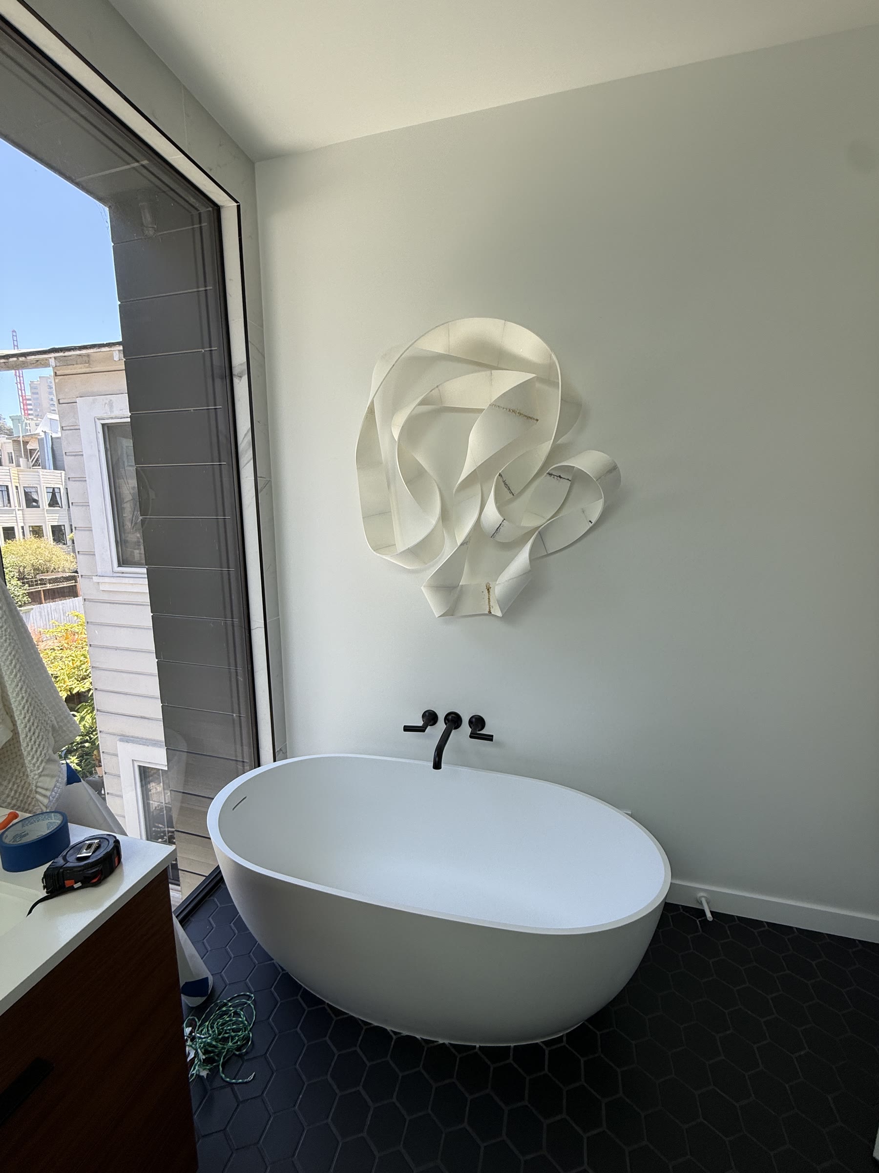 Ribbon Wall Art Project detail