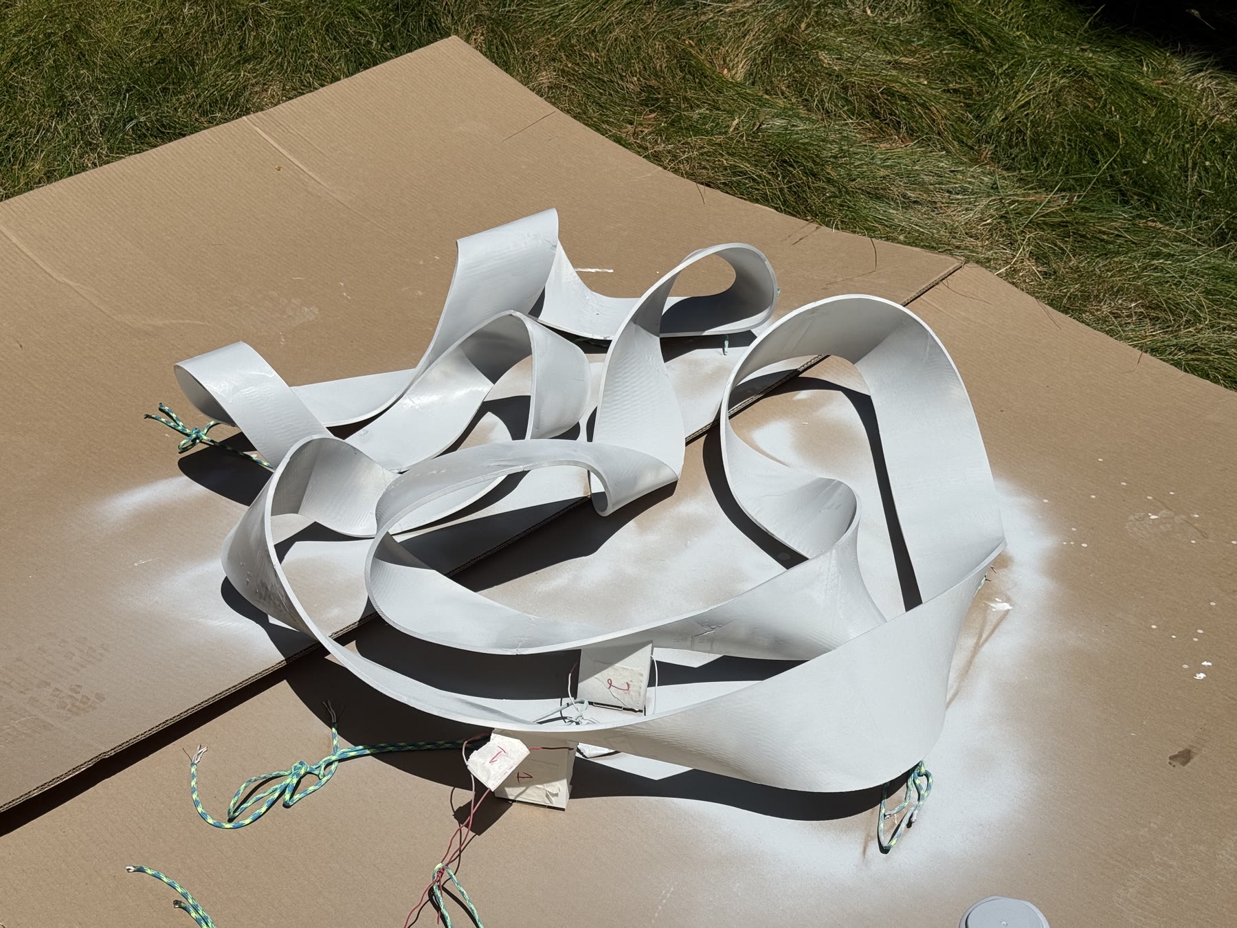 Ribbon Wall Art Project detail