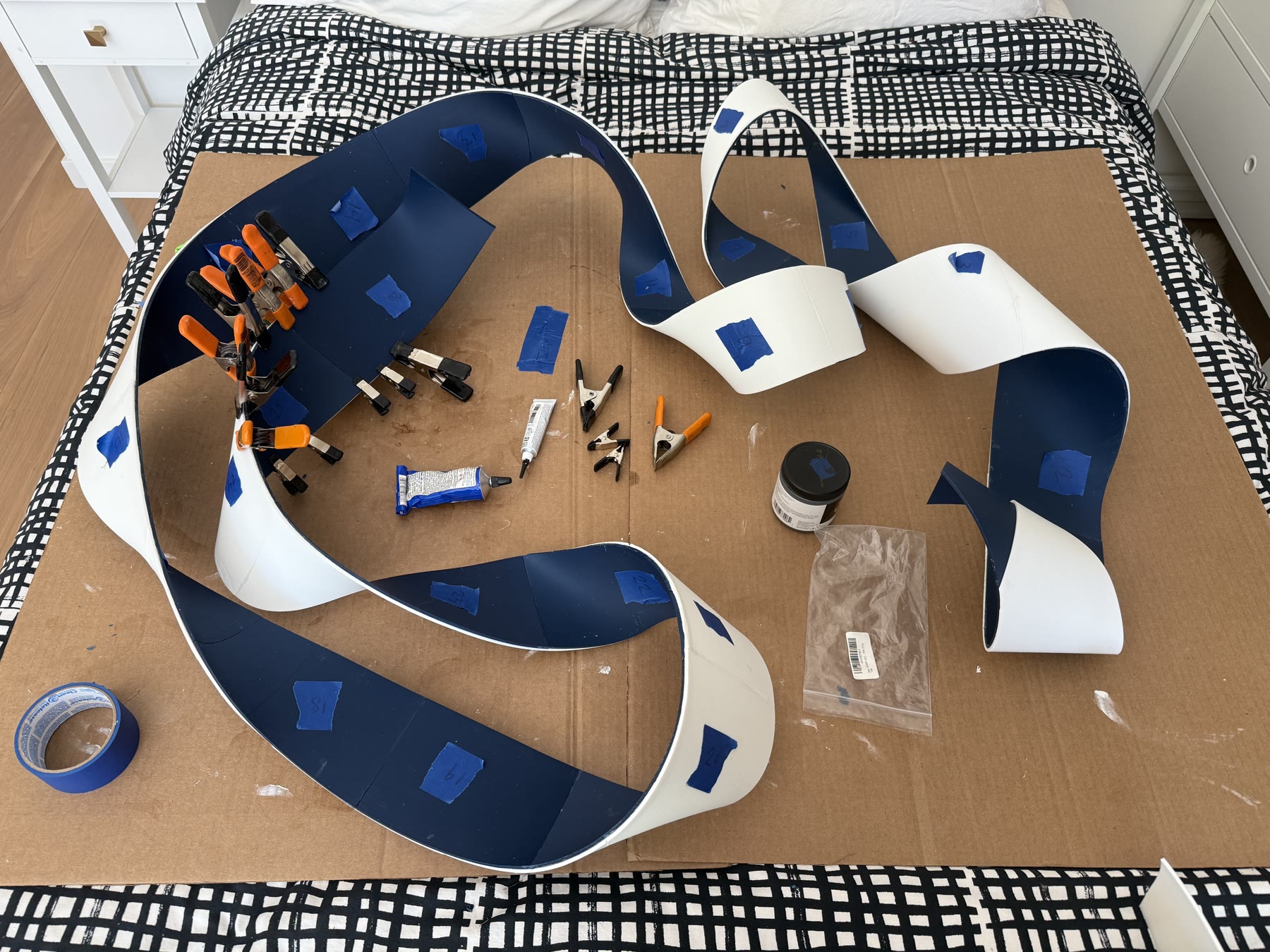 Ribbon Wall Art Project detail