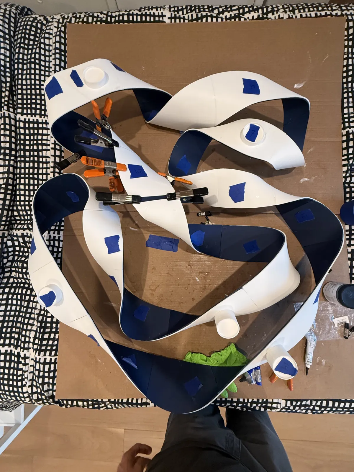 Ribbon 3D Wall Art detail