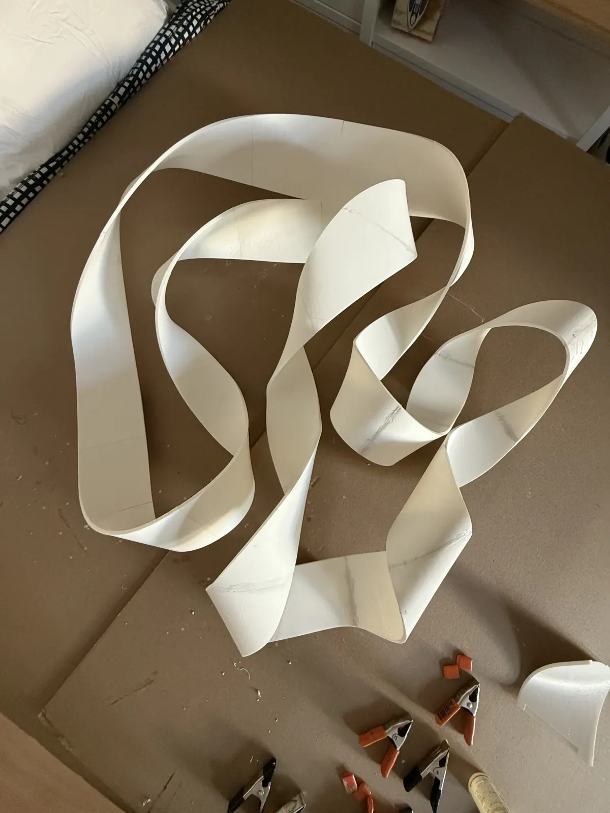 Ribbon 3D Wall Art detail