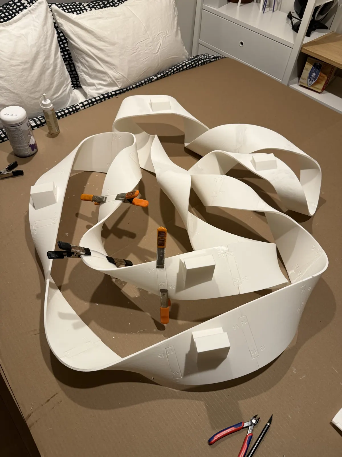 Ribbon 3D Wall Art detail