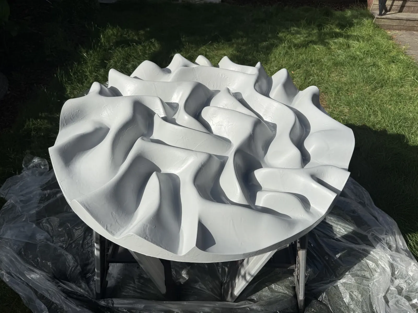 Waves 3D Wall Art detail