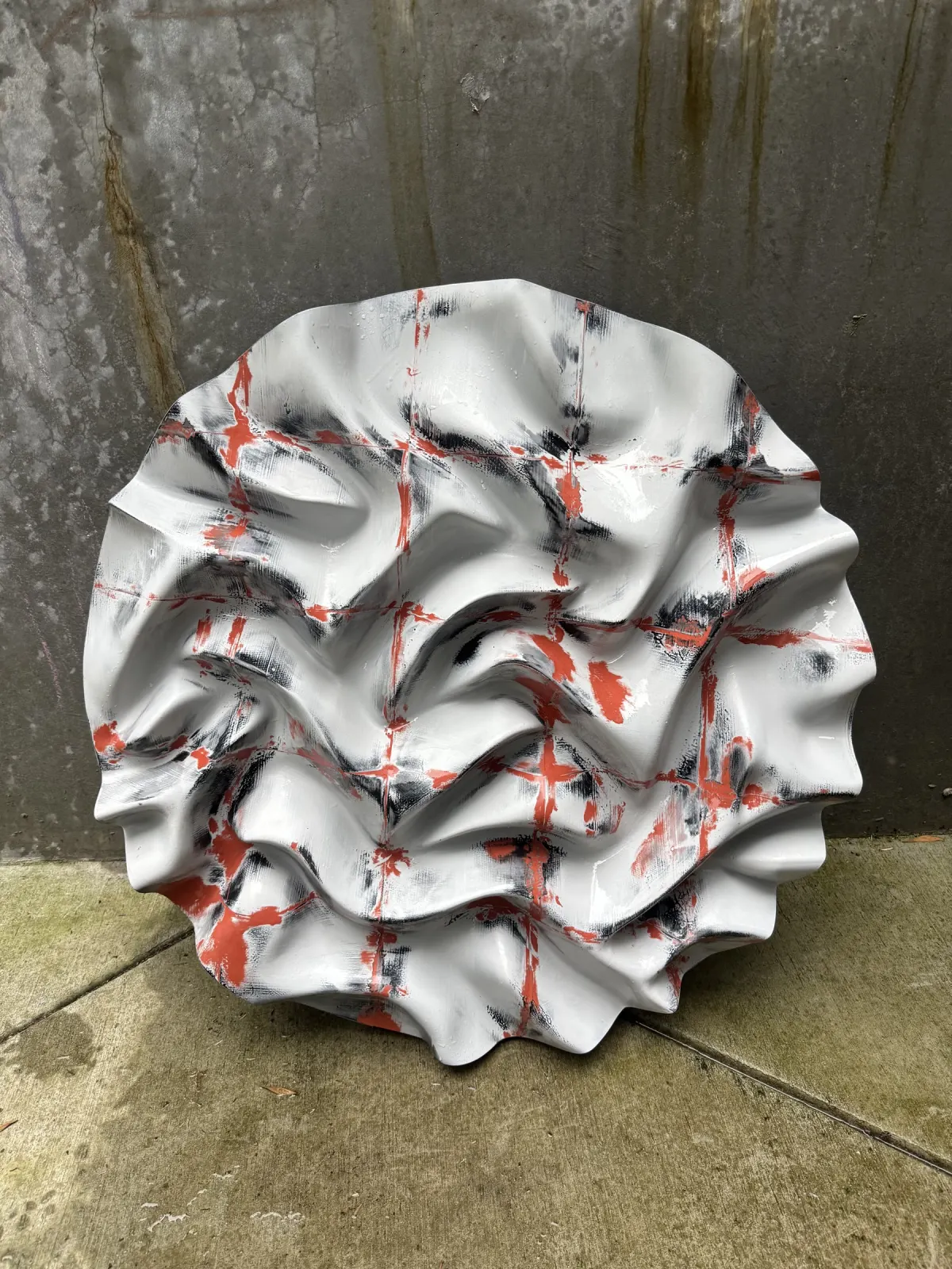 Waves 3D Wall Art detail