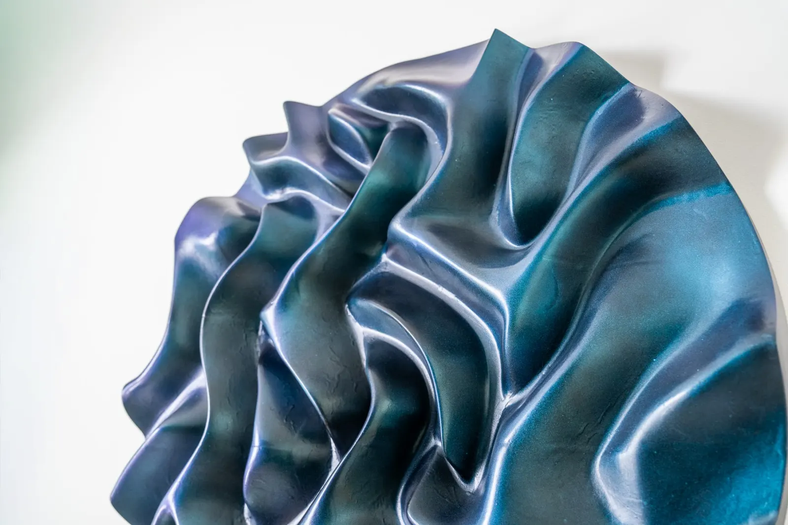 Waves 3D Wall Art detail