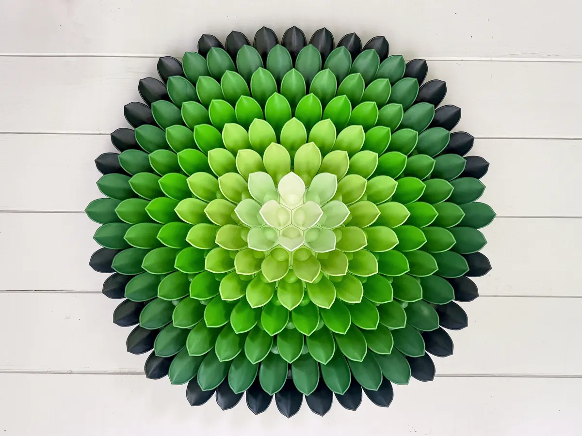 Succulent 3D Wall Art
