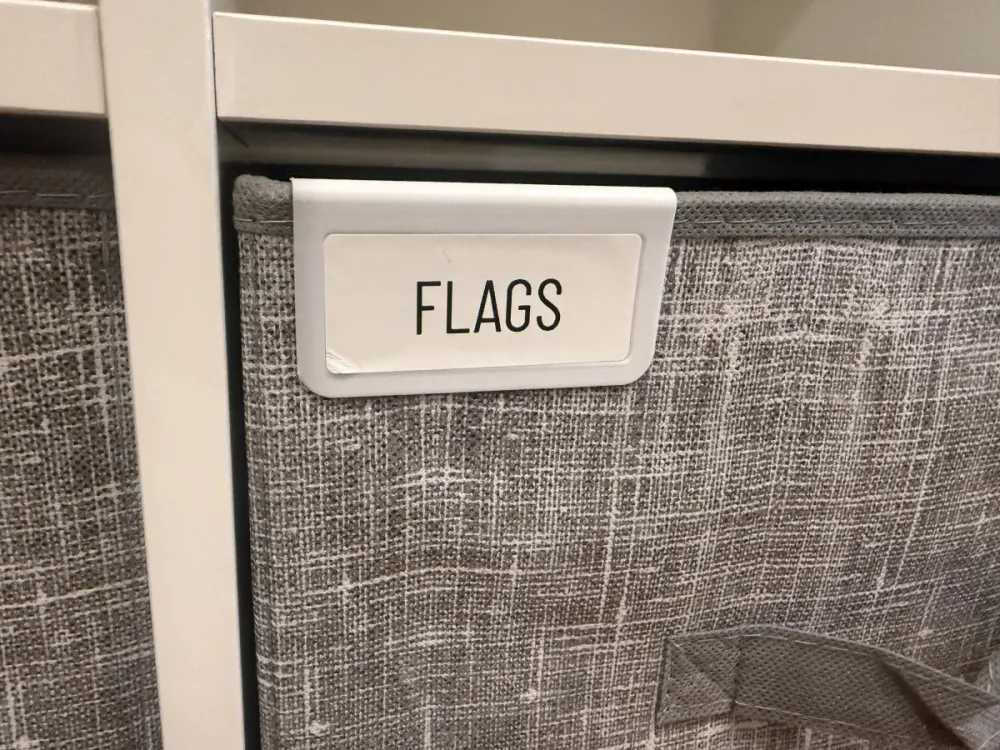KALLAX Bin labels