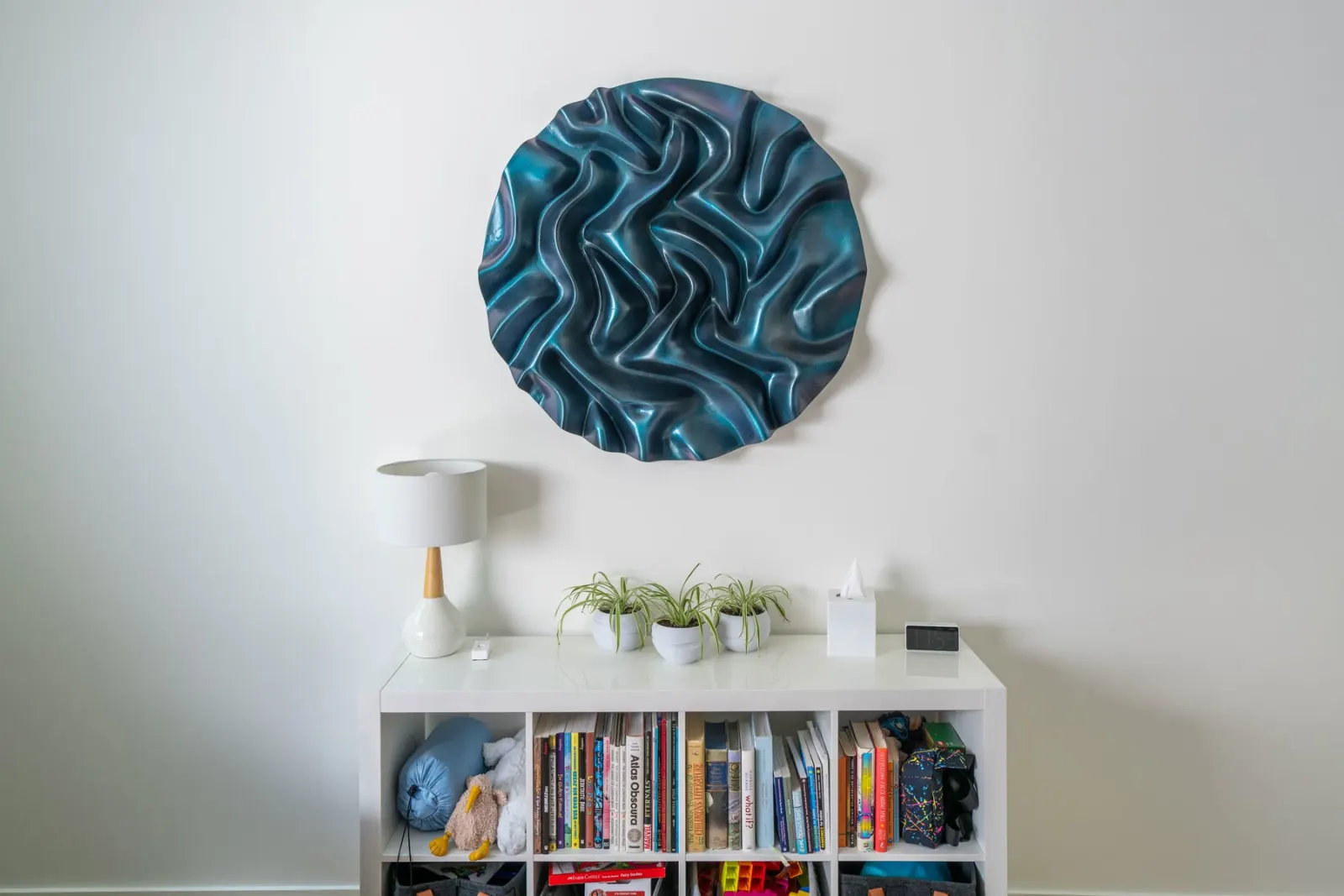 Waves 3D Wall Art detail