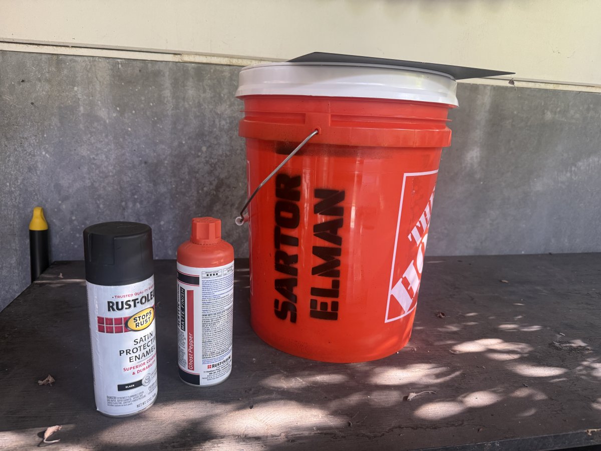 Spray stencil text box