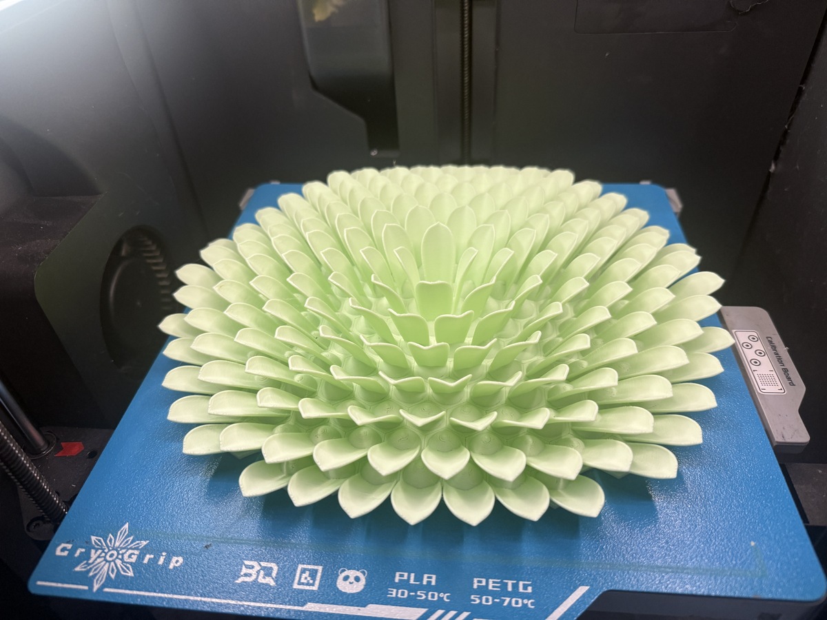 Succulent 3D Wall Art detail
