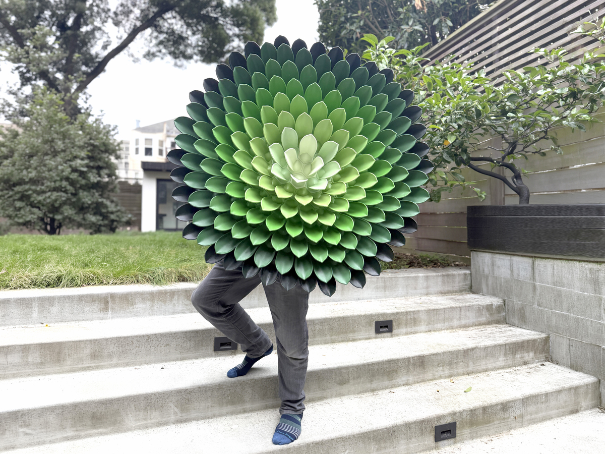 Succulent 3D Wall Art detail
